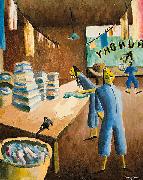 Peter Purves Smith Chinese Laundry oil on canvas